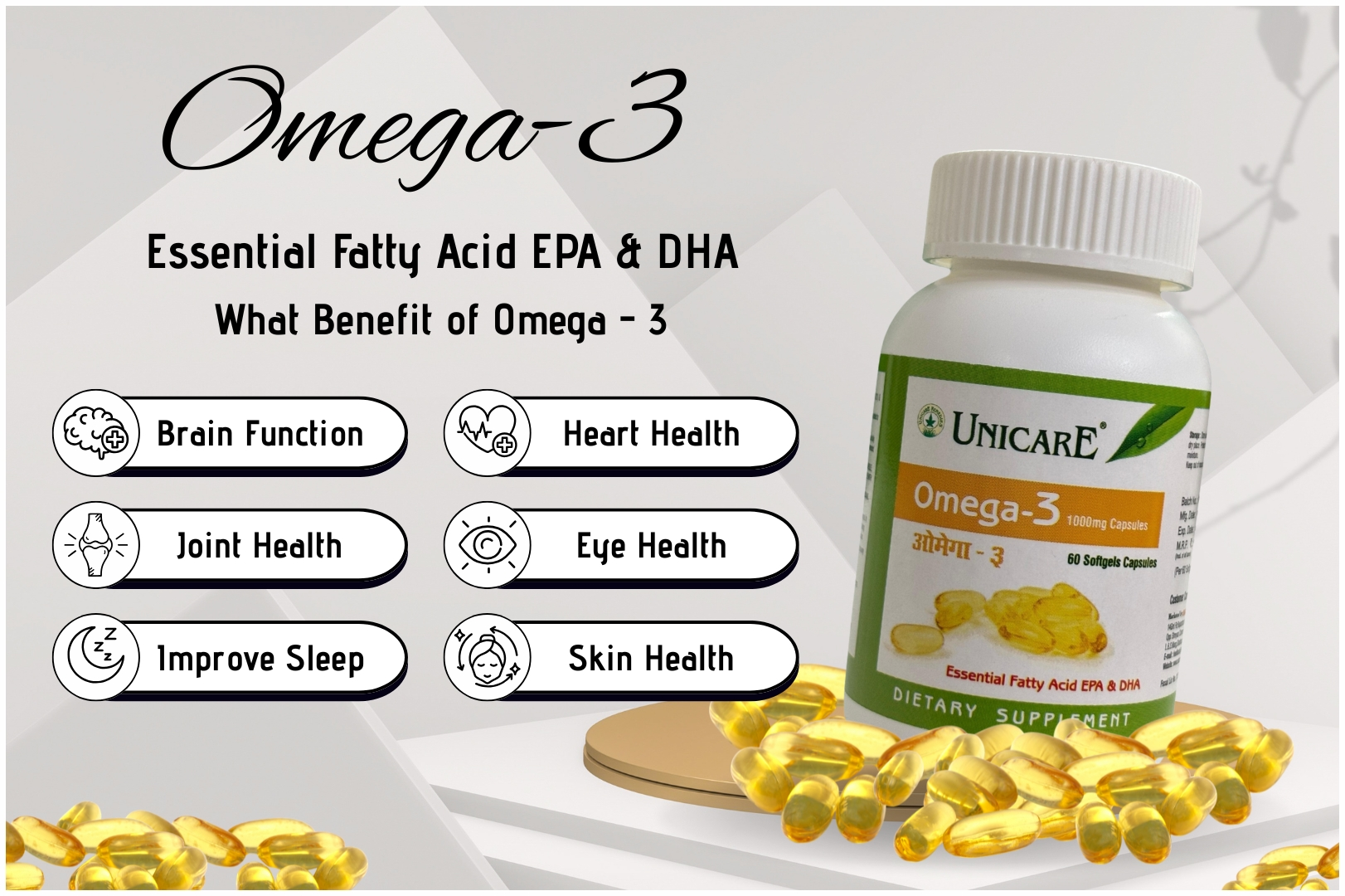 what benefits of omega - 3 1000 mg capsules