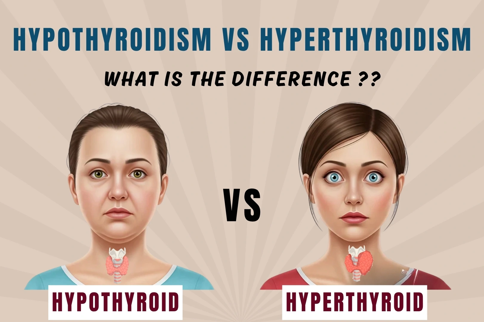hypothyroidism vs hyperthyroidism